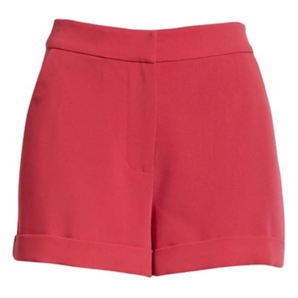 Cinq a Sept Crepe Elaine Short in Berry Fizz Raspberry Size 6 - Picture 1 of 5